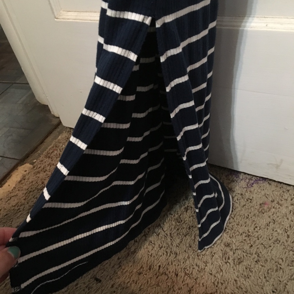 Blue and white Maxi Dress