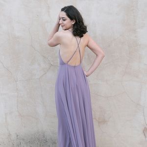 Light purple maxi dress
