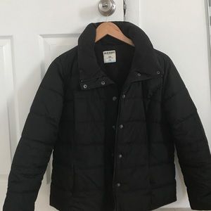 Old navy black puff jacket size l