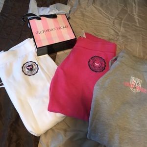 Pink VS Sweats!! 💕Pink, grey and white