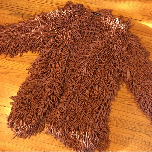 orange shaggy jacket