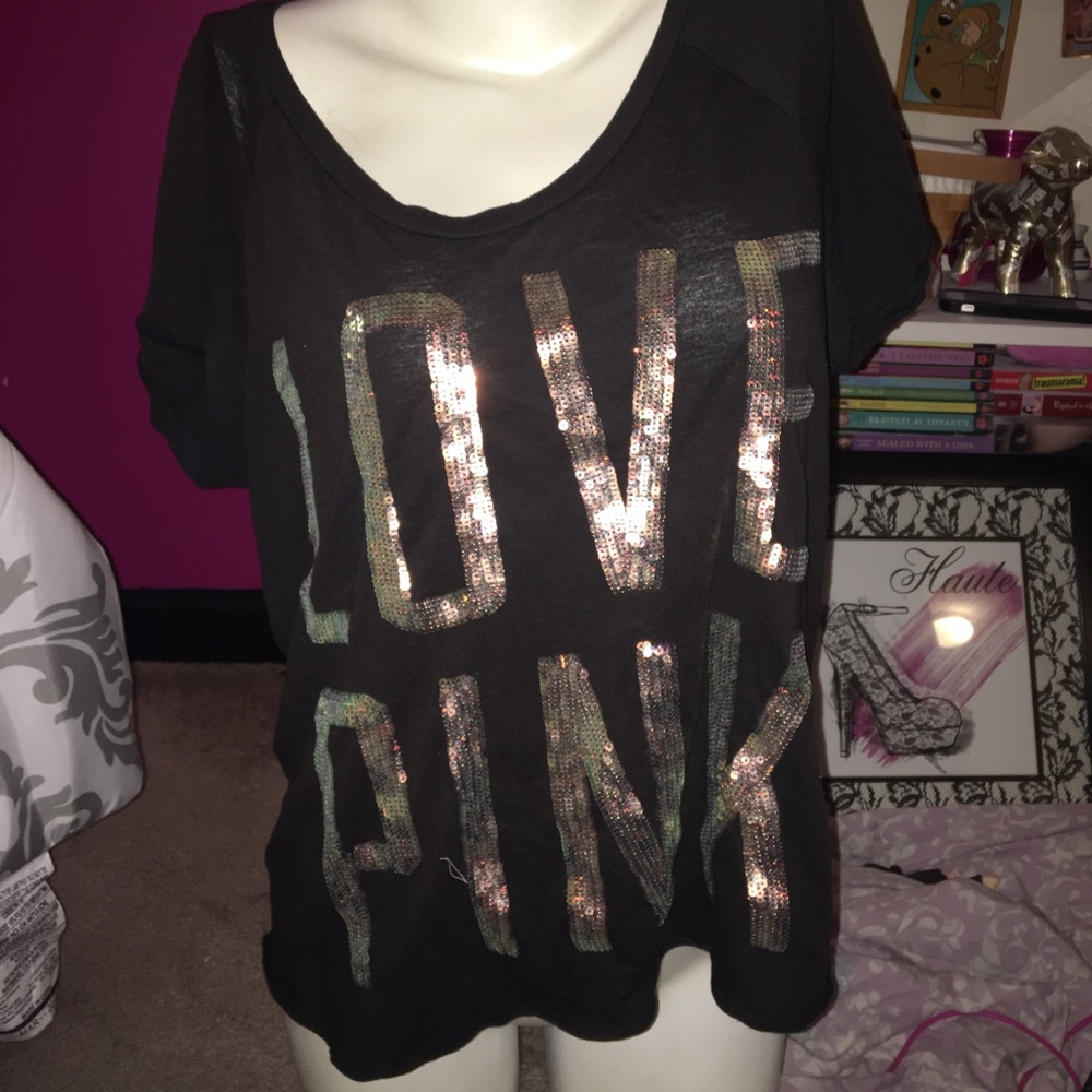 Sparkly pink top