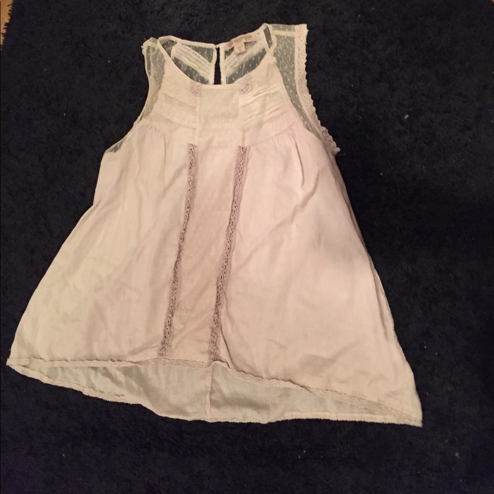 Nine West Vintage America 100% cotton taupe tank