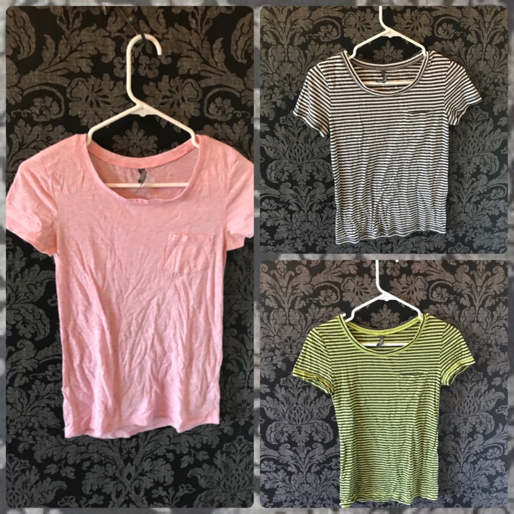 Choose Any or All of 3 Chatlotte Russe Pocket Tees