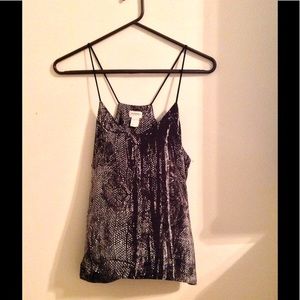 Black and white snakeskin tank!