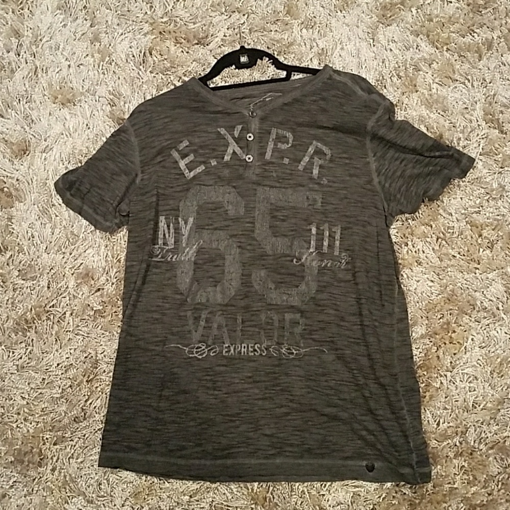 Express button down t shirt