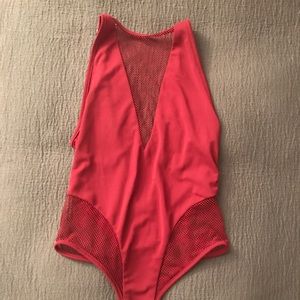 Dark red / maroon bodysuit