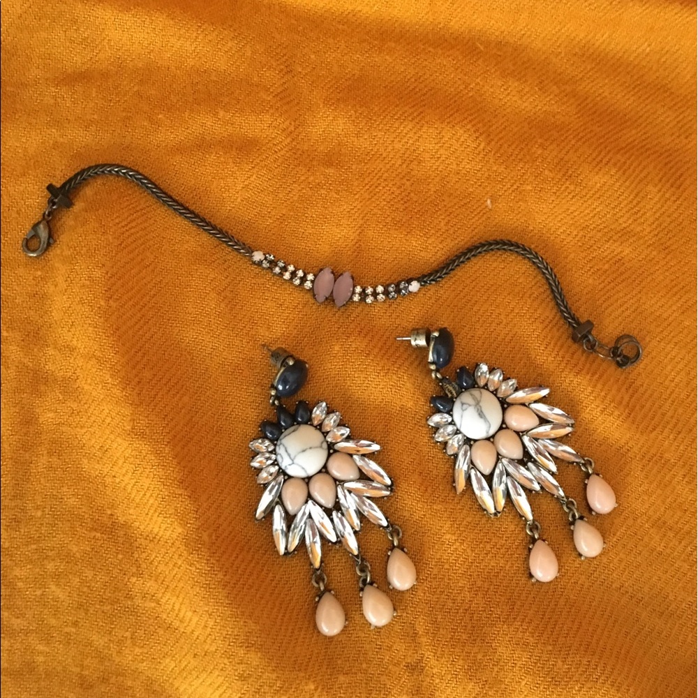 Chloe and Isabele Drop Earring and Bracelet Set