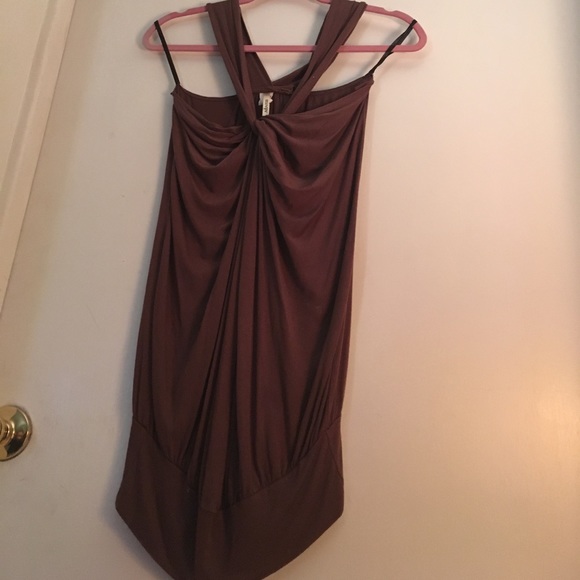 Mini brown dress - Picture 3 of 4