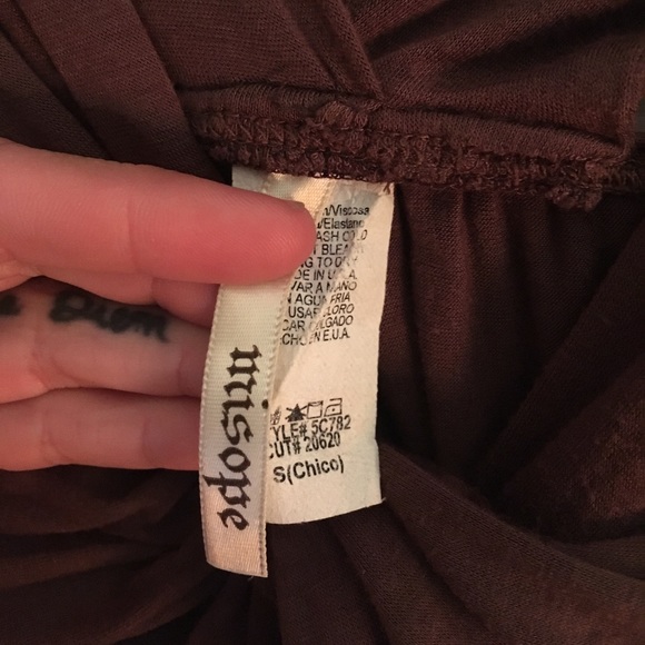 Mini brown dress - Picture 4 of 4