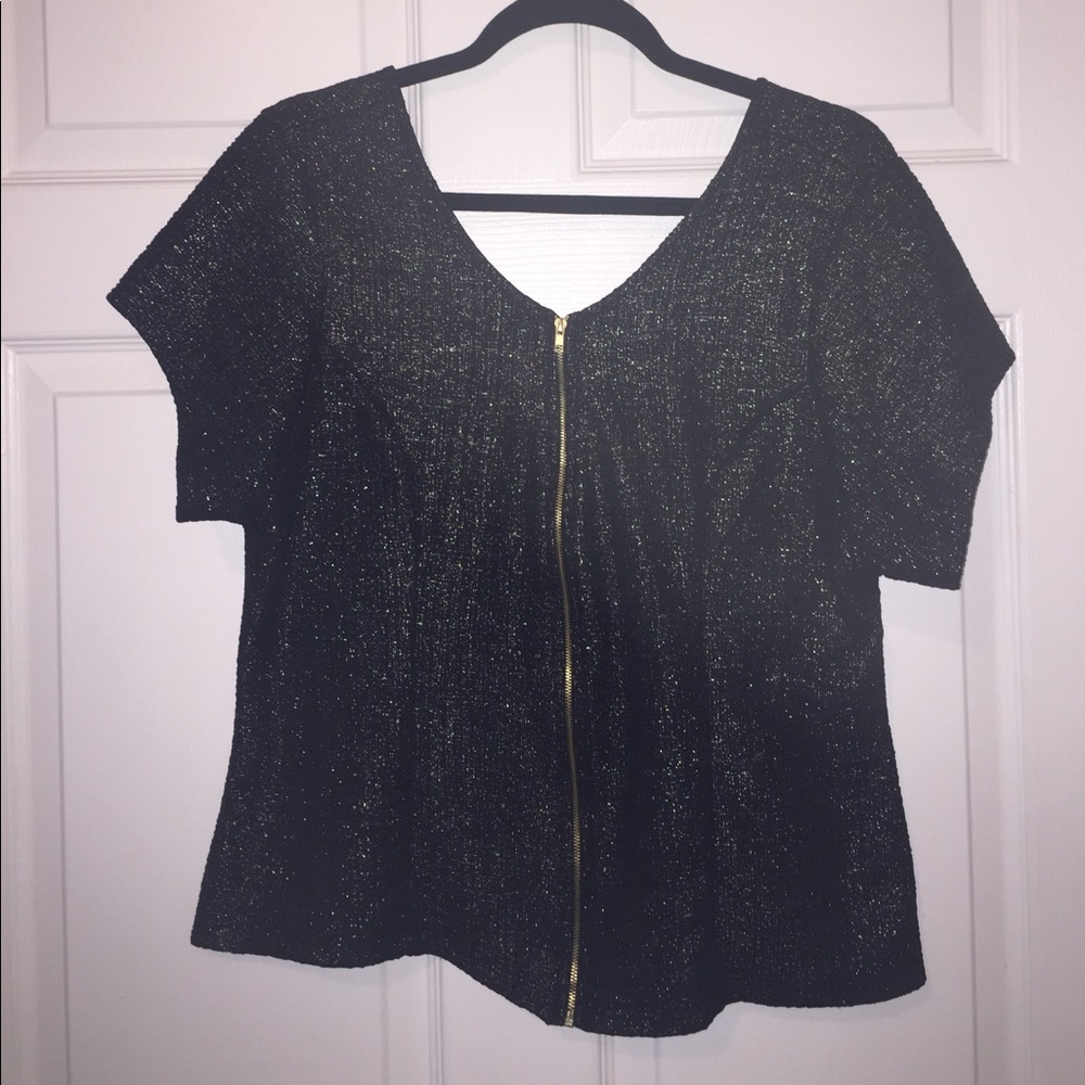 Black and Gold Top