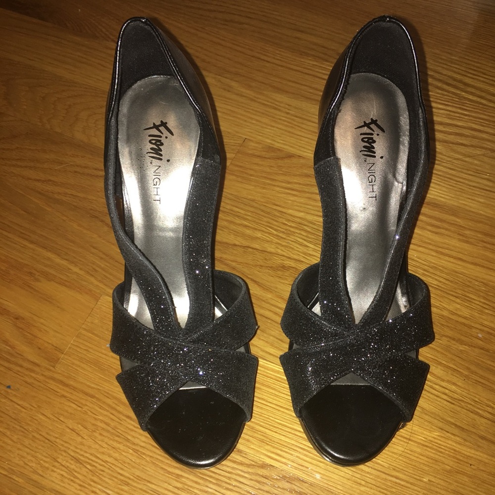 Sparkly Black Party Heel