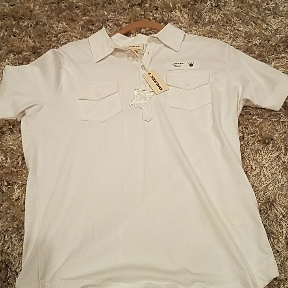 Diesel button down tee