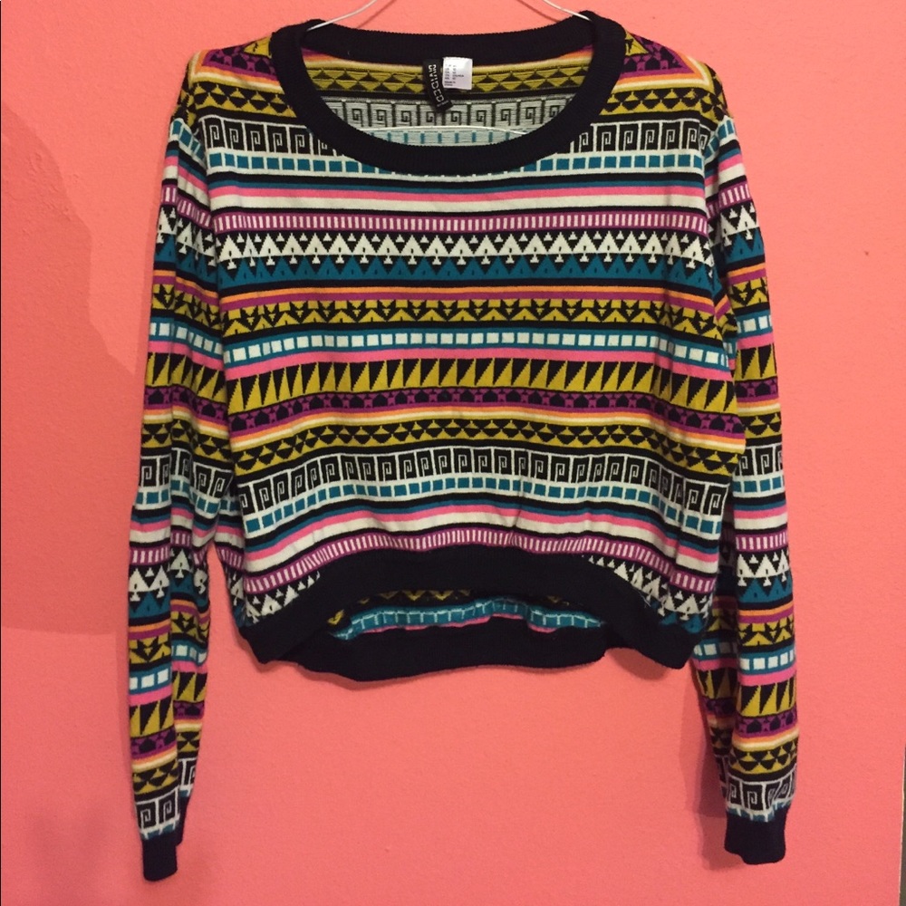 H&M multicolor sweater, Size M