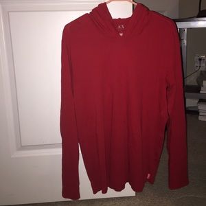 Red A/X Armani Exchange Shirt/Hoodie Very comfy