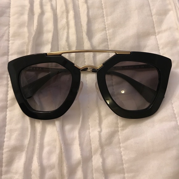 Prada Accessories - Prada Black Cat Eye Sunglasses