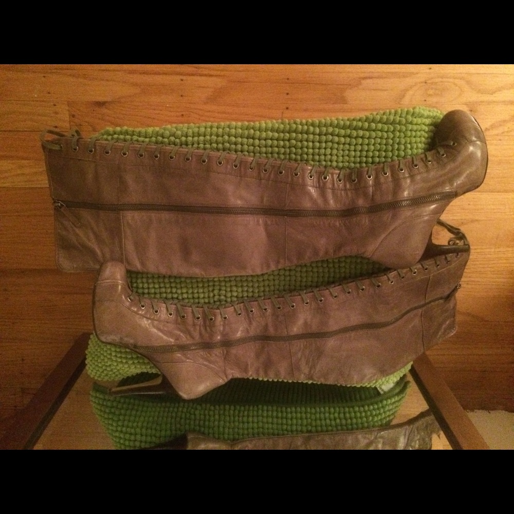 Tall Leather Vintage Boots