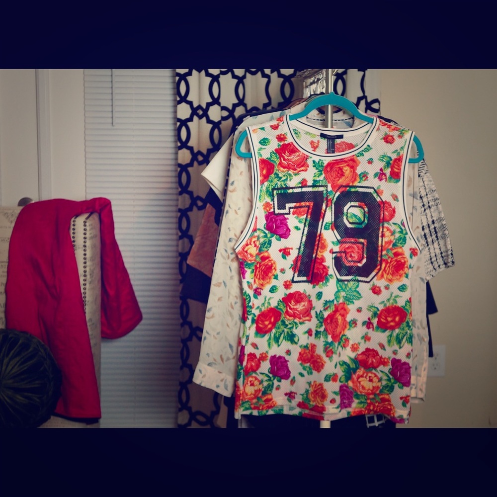 Men's Forever 21 Floral Print Shirt