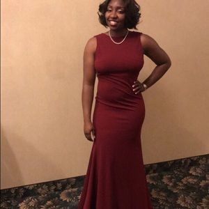Burgundy Gown