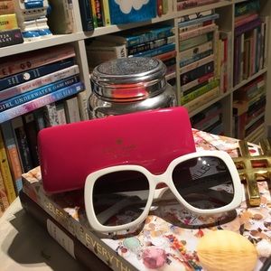 Kate Spade Krystalyn Sunglasses in Ivory