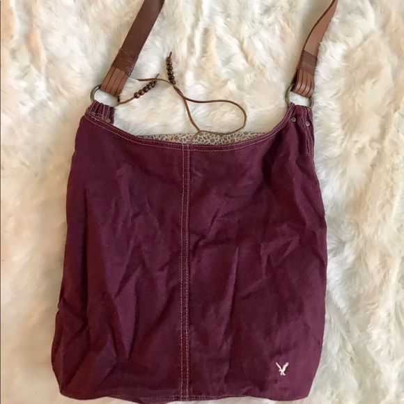 American Eagle Outfitters Handbags - American Eagle Outfitters Burgundy Crossbody Bag
