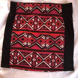 Nollie Aztec Pencil Skirt