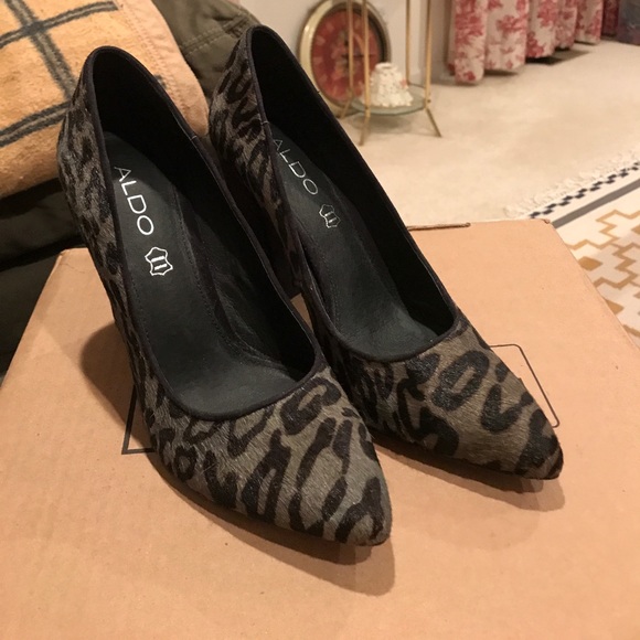 Aldo Gray leopard pumps - Picture 2 of 5