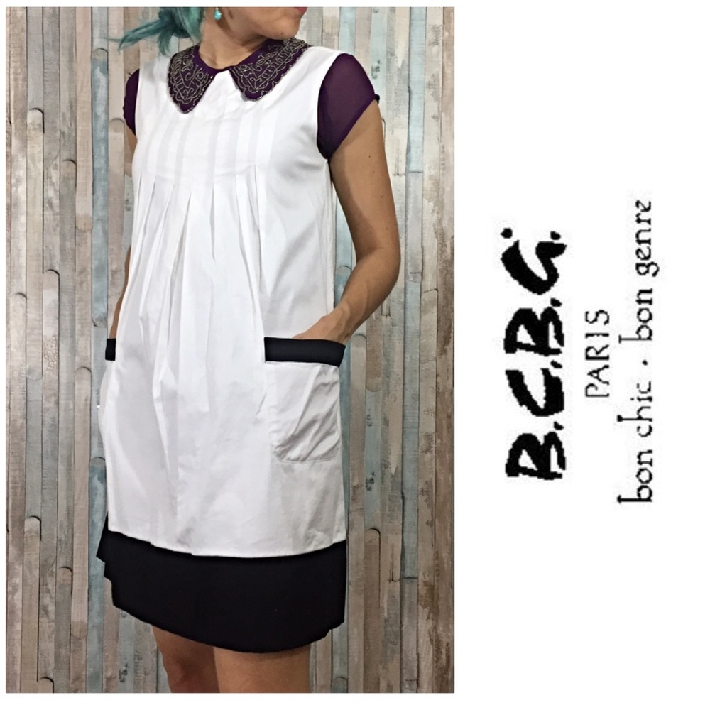 Fun White & Black BCBG Tent Dress