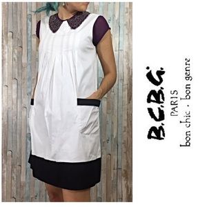 Fun White & Black BCBG Tent Dress