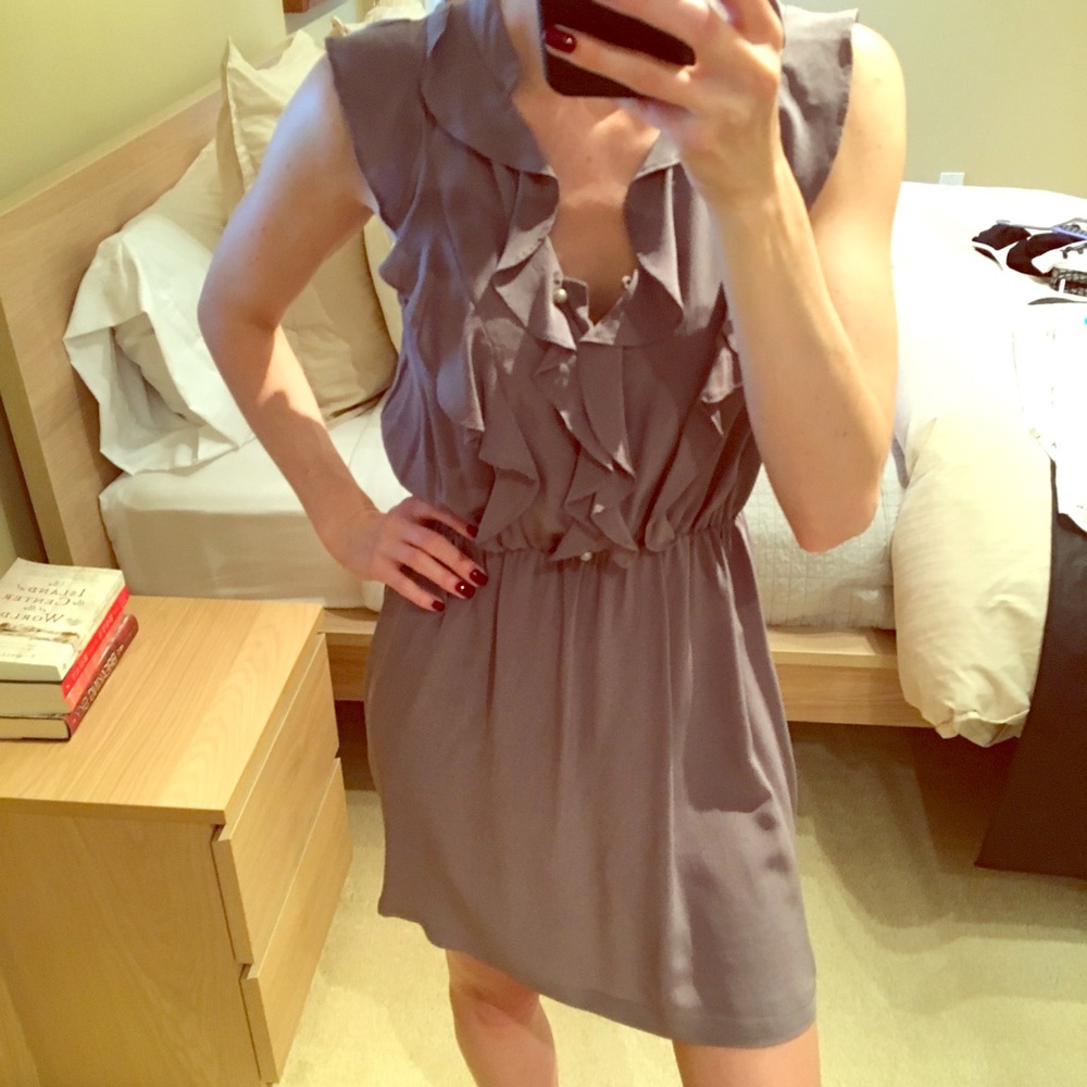 YaDa purple mini dress size small! Silk!