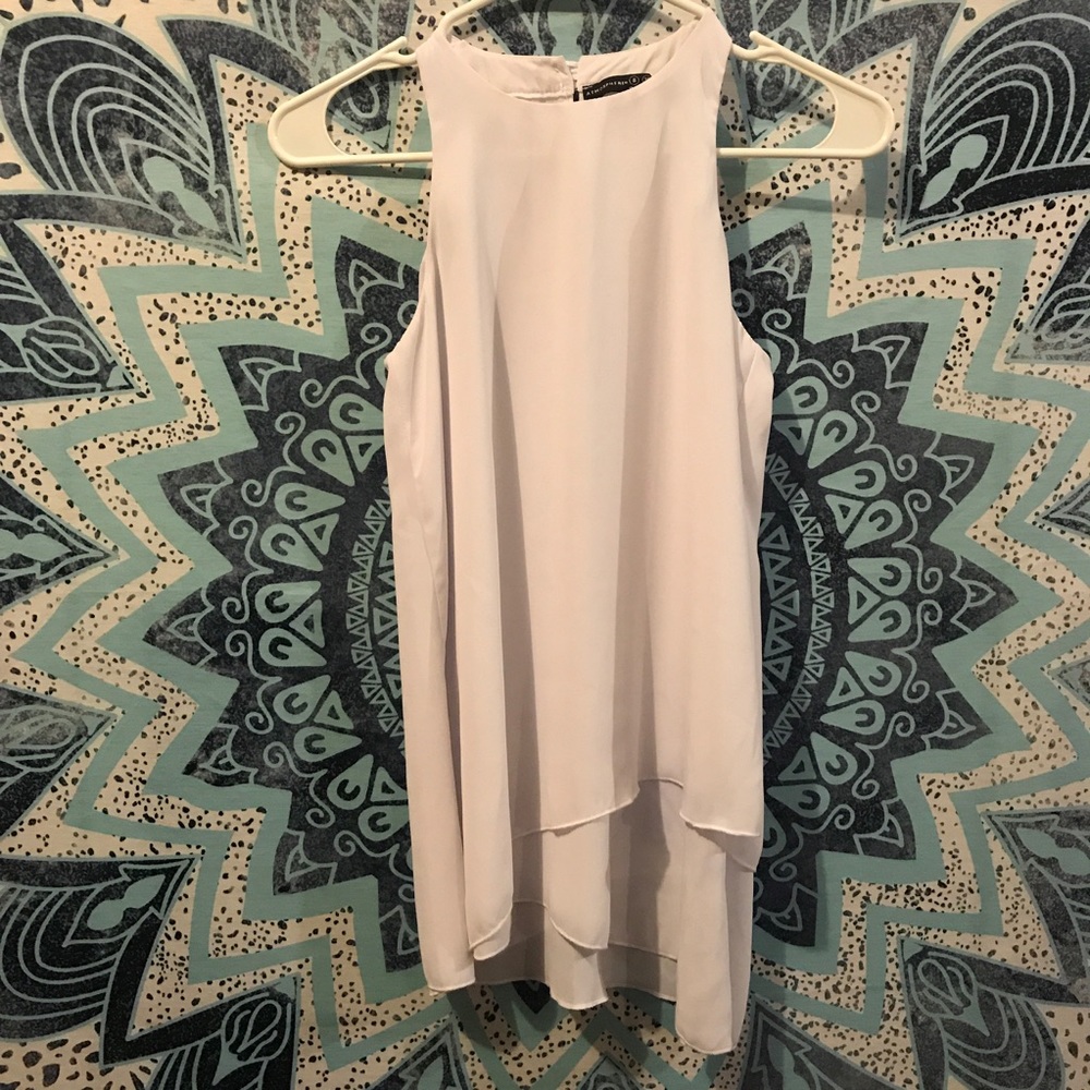 Nordstrom White Sleeveless Halter Top