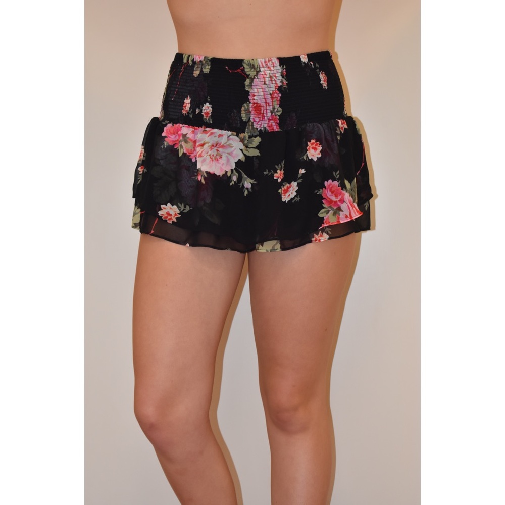 Floral miniskirt