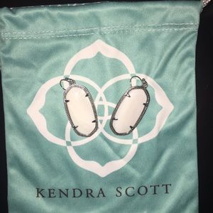Kendra Scott White Elle Earrings