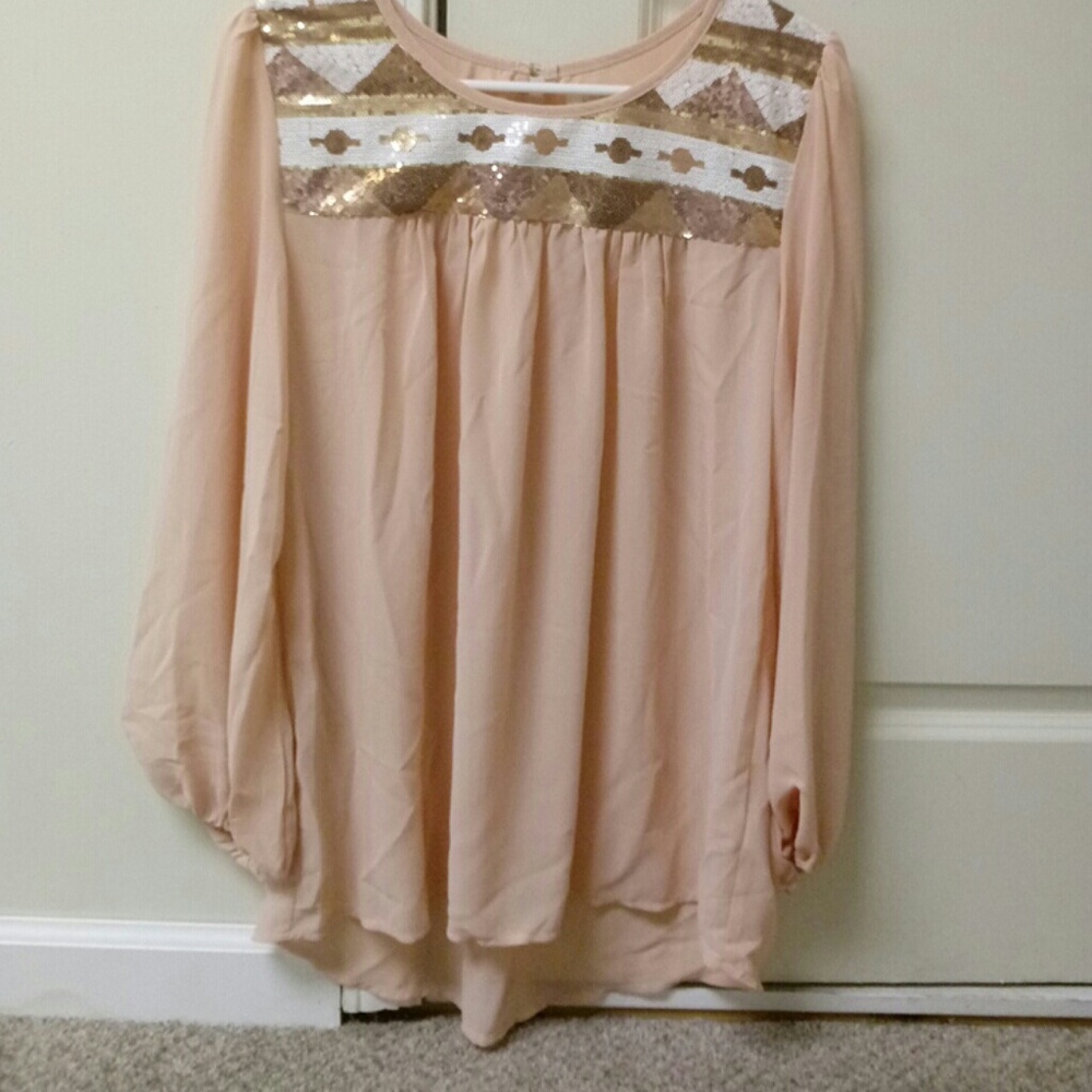 Sequin aztec top