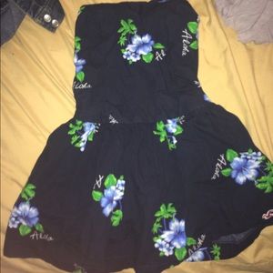 Blue floral dress