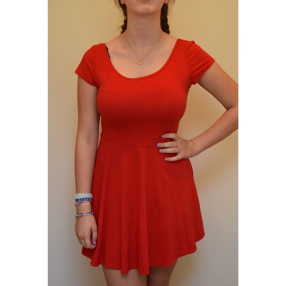 Red Skater Dress