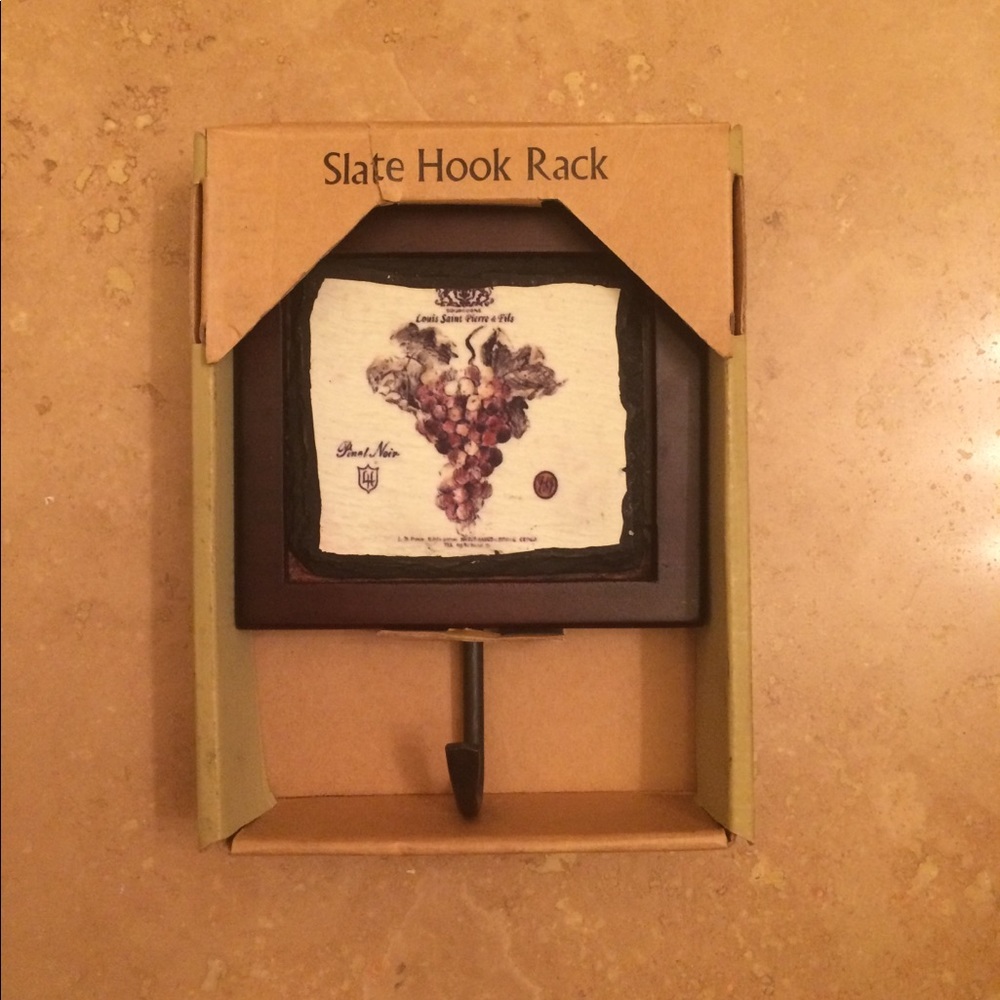 Vineyard Slate Hook Rack - Picture 3 of 6