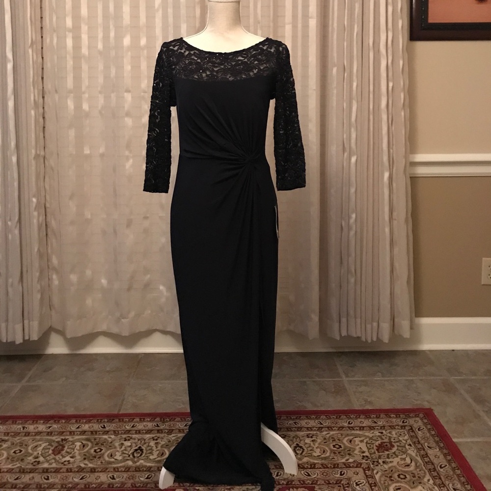 R&M Richards Navy-blue Evening Dress
