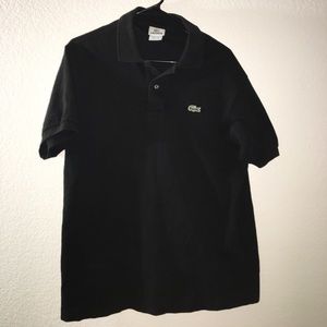 Black lacoste polo