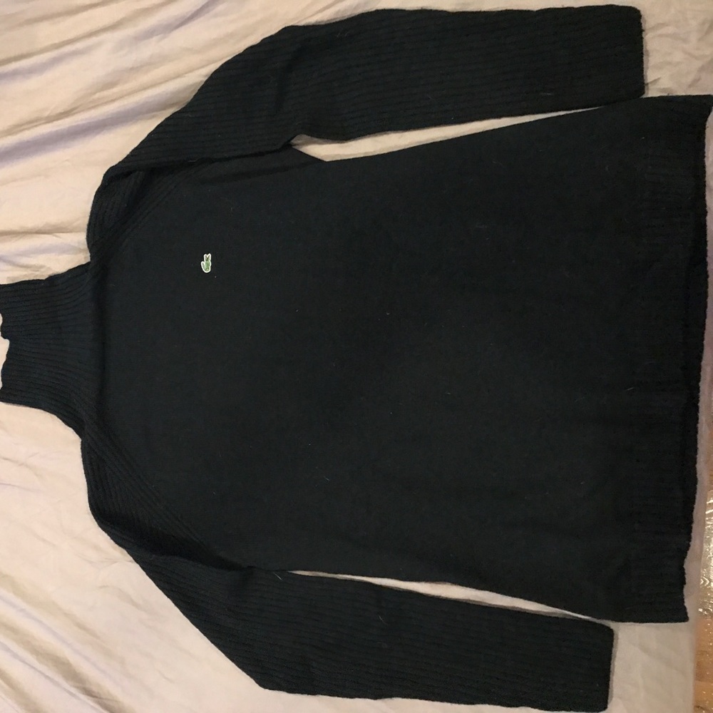Lacoste mock neck sweater - merino wool