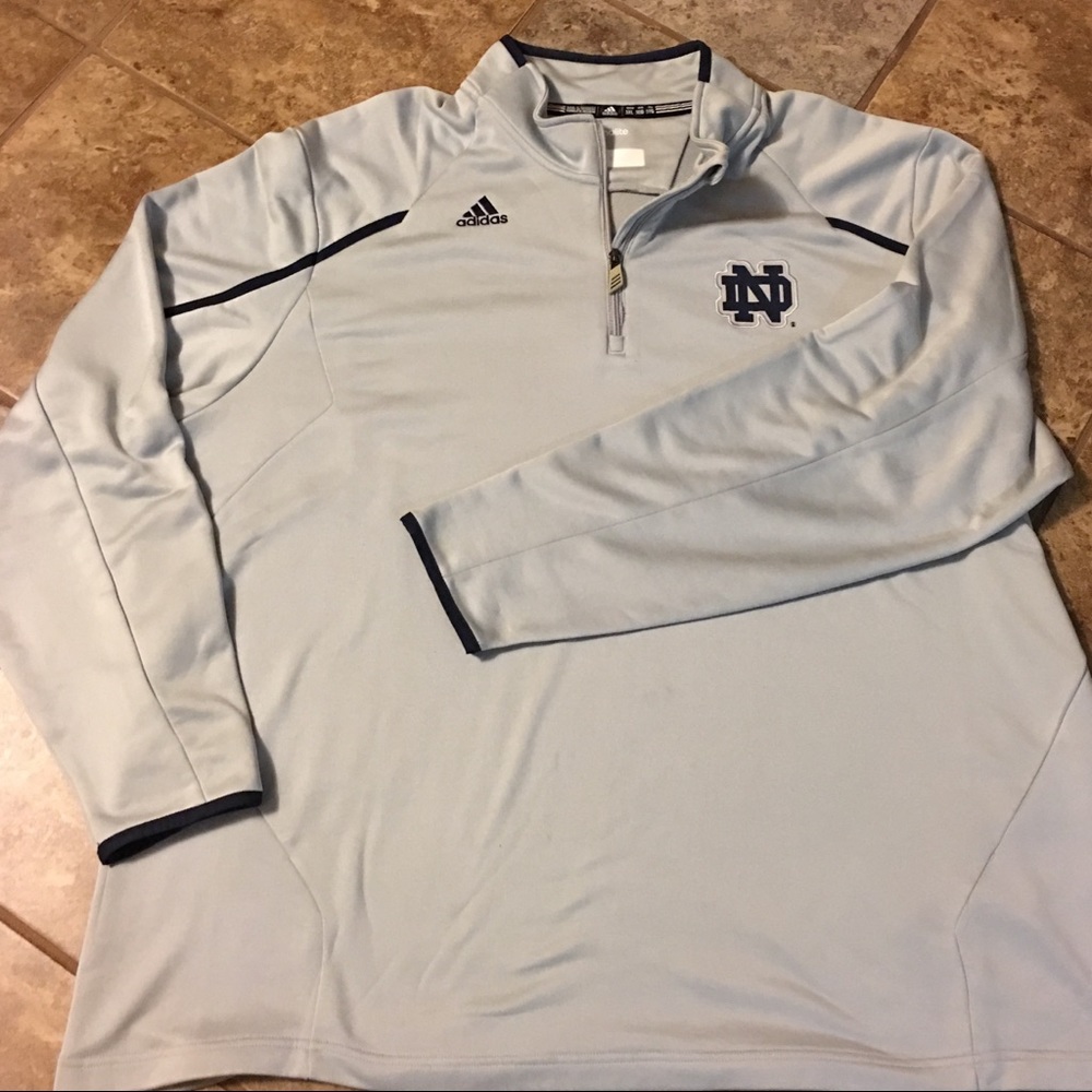 EUC Men’s Adidas 3/4 Notre Dame Pullover 3XL