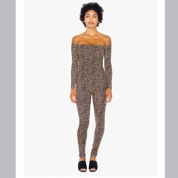 off the shoulder catsuit