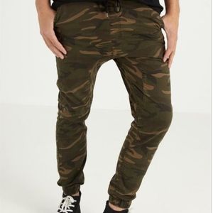 Camo Cuffed Chinos (jogger style)