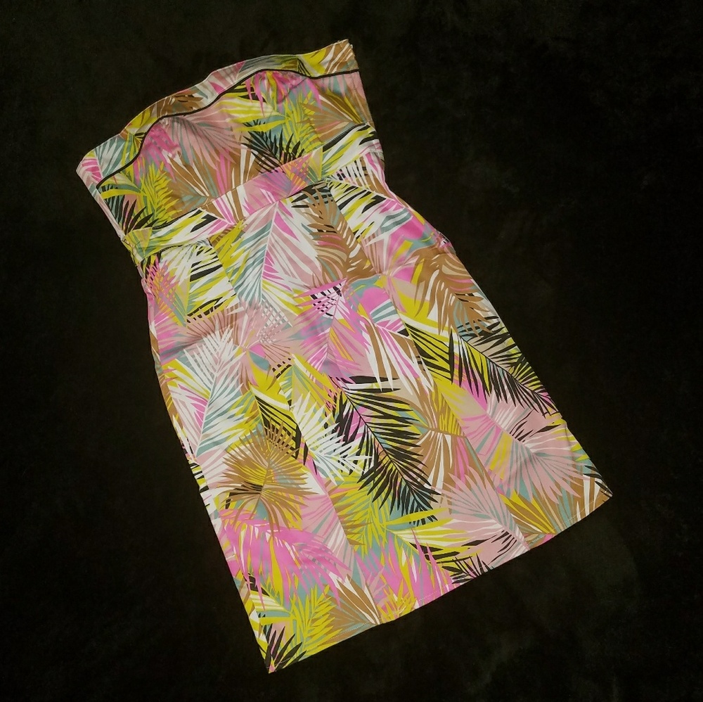 Tubetop Dress- Multi Colored Leaf by H&M