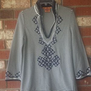 Tory Burch Embellished Tunic Sweater - Size M