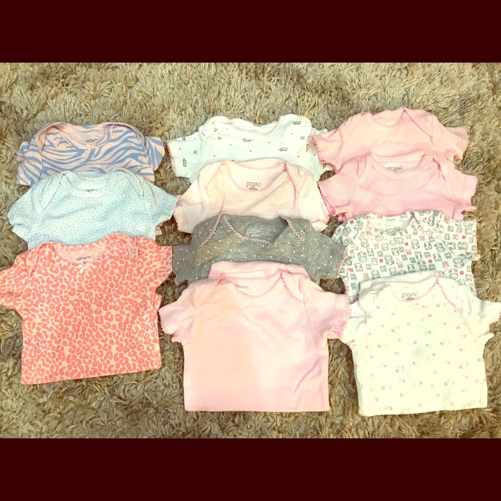 Brand New Carters 3M Girls Onesies