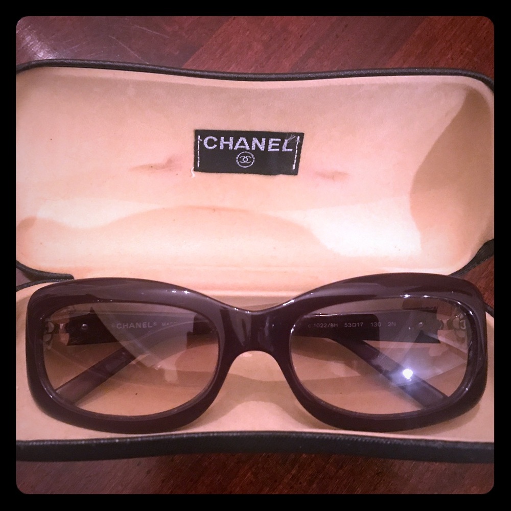Plum Chanel sunglasses