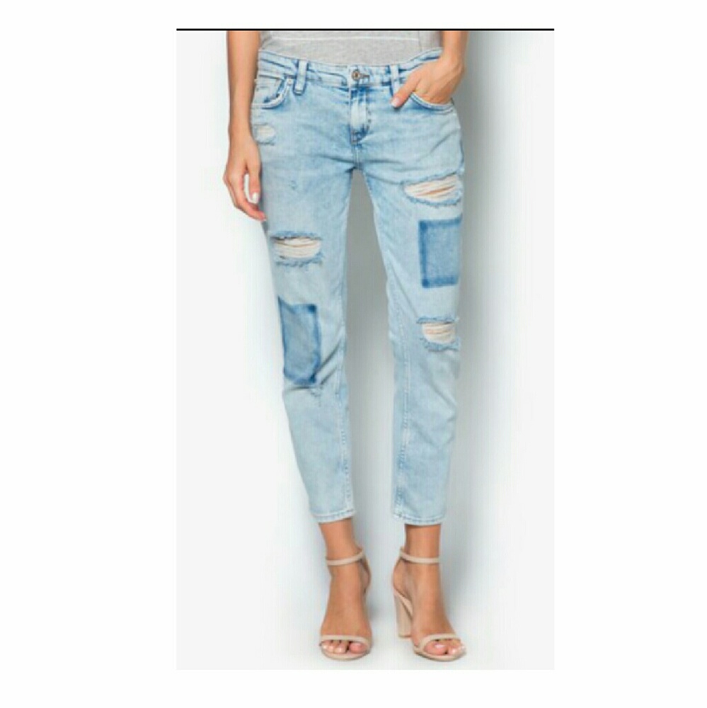 Mango Relaxed Cropped Jeans