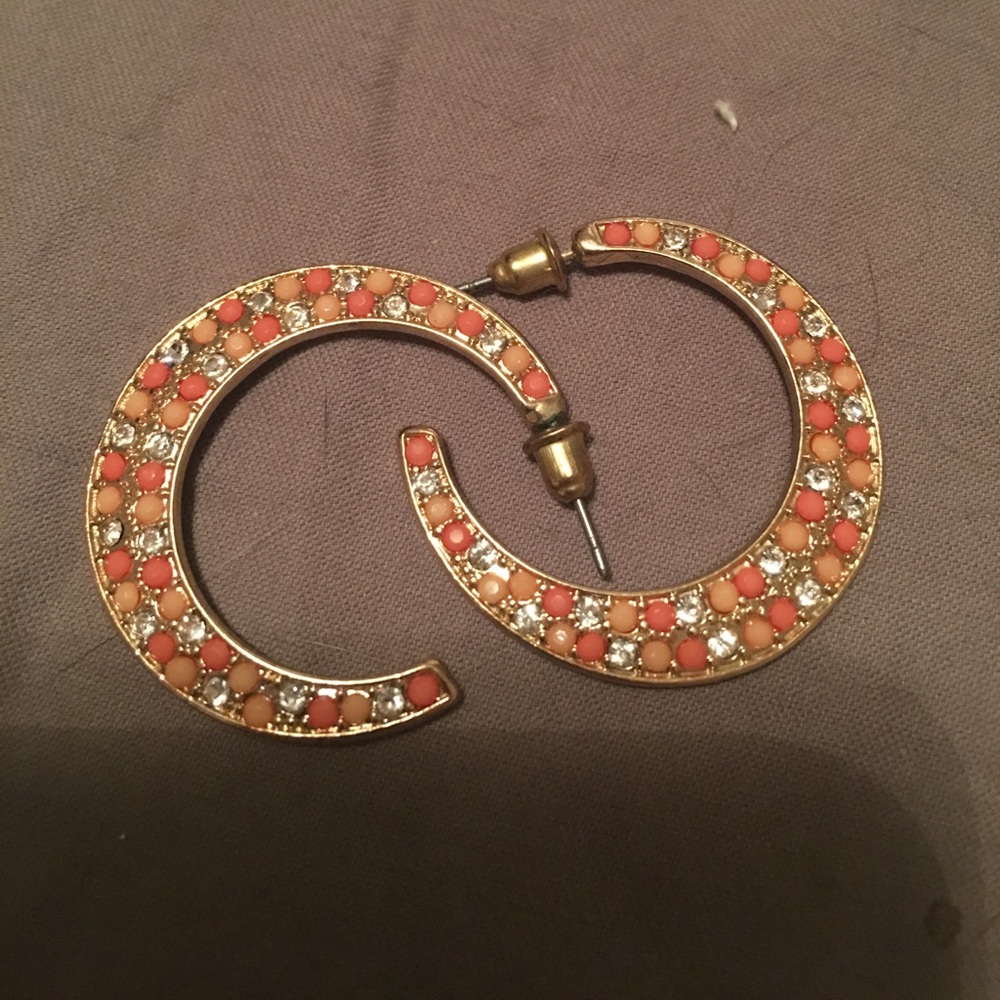 Gold tone earrings