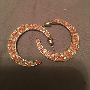 Gold tone earrings